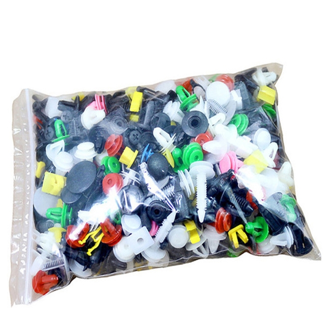 200PCS +6-inch screwdriver Car Mixed Door Trim Panel Clip Fasteners Auto Bumper Rivet Retainer Push Engine Fender Clip