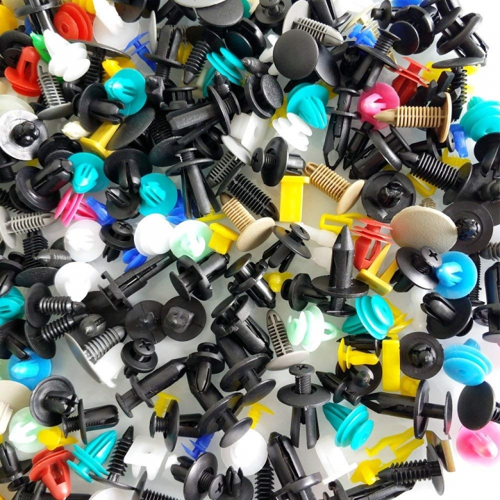200PCS +6-inch screwdriver Car Mixed Door Trim Panel Clip Fasteners Auto Bumper Rivet Retainer Push Engine Fender Clip