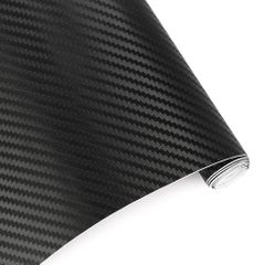 30cmx127cm 3D Carbon Fiber Vinyl Car Wrap Sheet Roll Film Car stickers and Decals Car Styling black 30*127CM