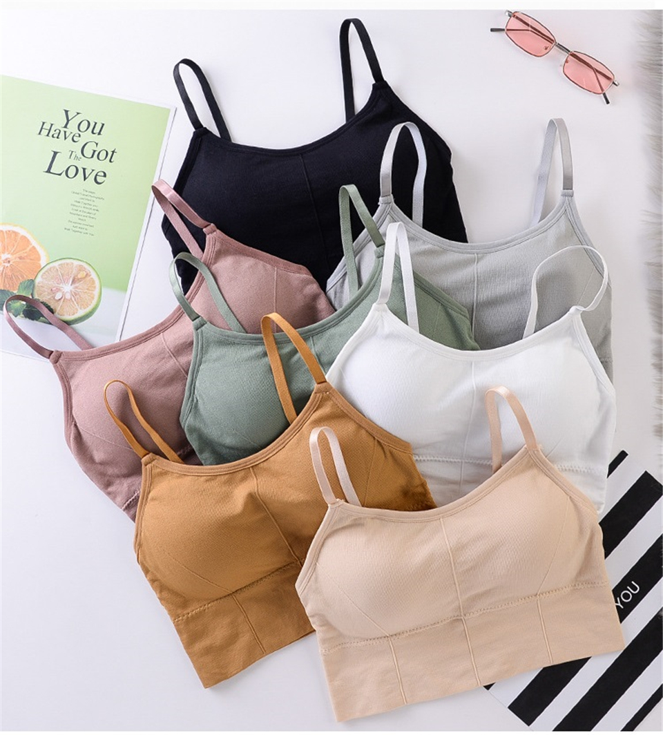 Women Bras Breathable Sports Bra Anti-sweat Shockproof Padded Sports Yoga Top Athletic Gym Running