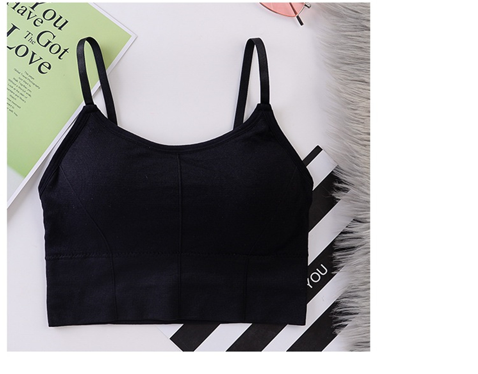 Women Bras Breathable Sports Bra Anti-sweat Shockproof Padded Sports Yoga Top Athletic Gym Running