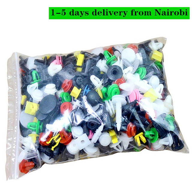200PCS +6-inch screwdriver Car Mixed Door Trim Panel Clip Fasteners Auto Bumper Rivet Retainer Push Engine Fender Clip
