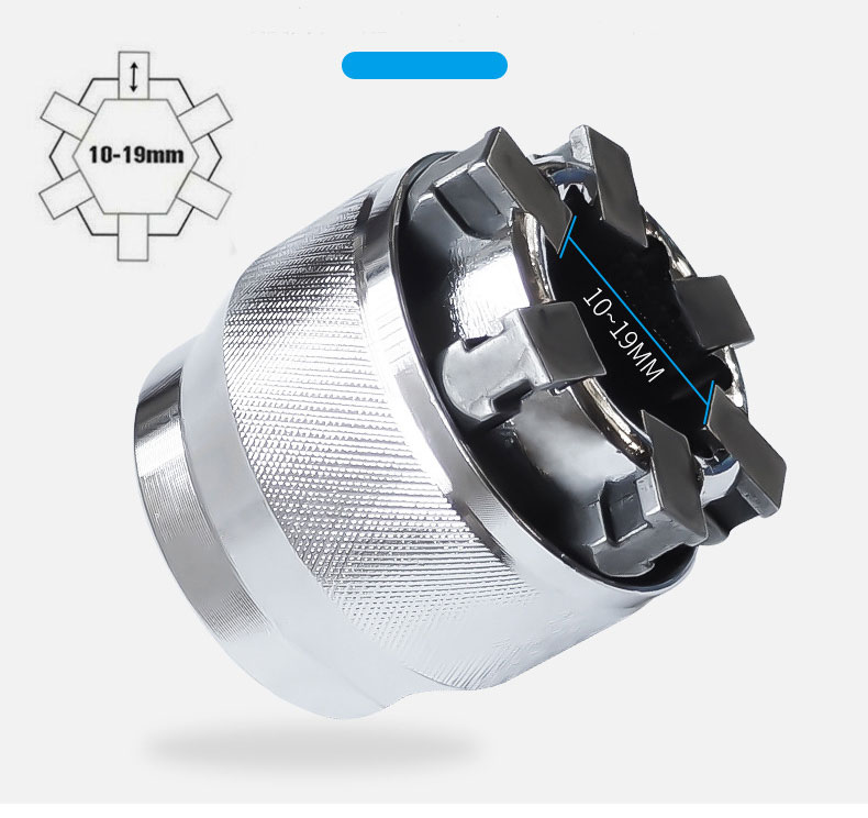1PC 3/8 inch Drive  Adjustable Hex universal Socket Torque Ratchet Socket Adapter Wrench Repair Tool
