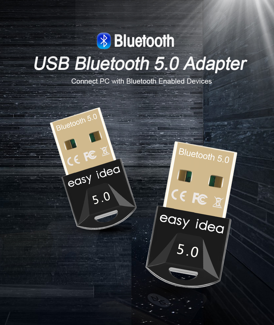 USB Adapter 5.0 for Computer Bluetooth Dongle USB Bluetooth Adapter Bluetooth Receiver Transmitter