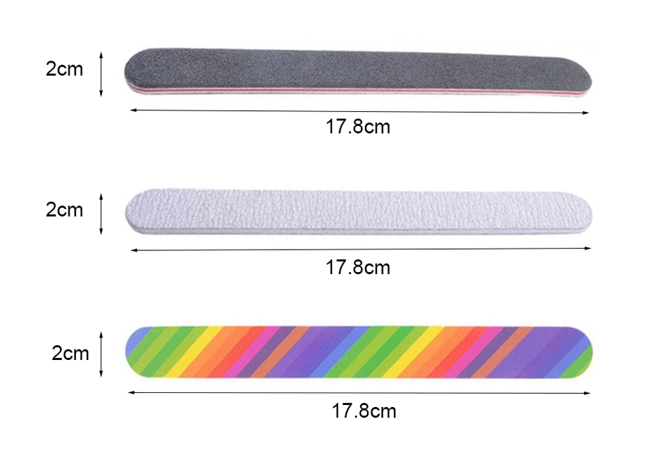 6pcs Nail Files Brush Buffing Grit Sand Fing Nail Tool Accessories Sanding File UV Gel Polish Tools