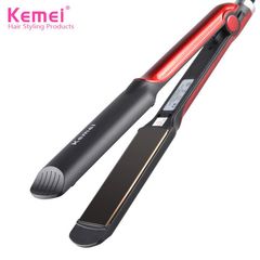 2 in 1 hair straightener ceramic flat irons straightening iron curling corn styling hair tools,Hair curler Red EU
