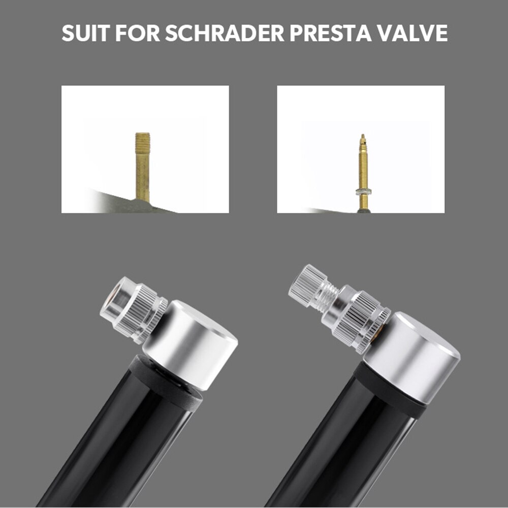 New style bicycle inflator air needle mini inflator basketball aluminum alloy portable high pressure