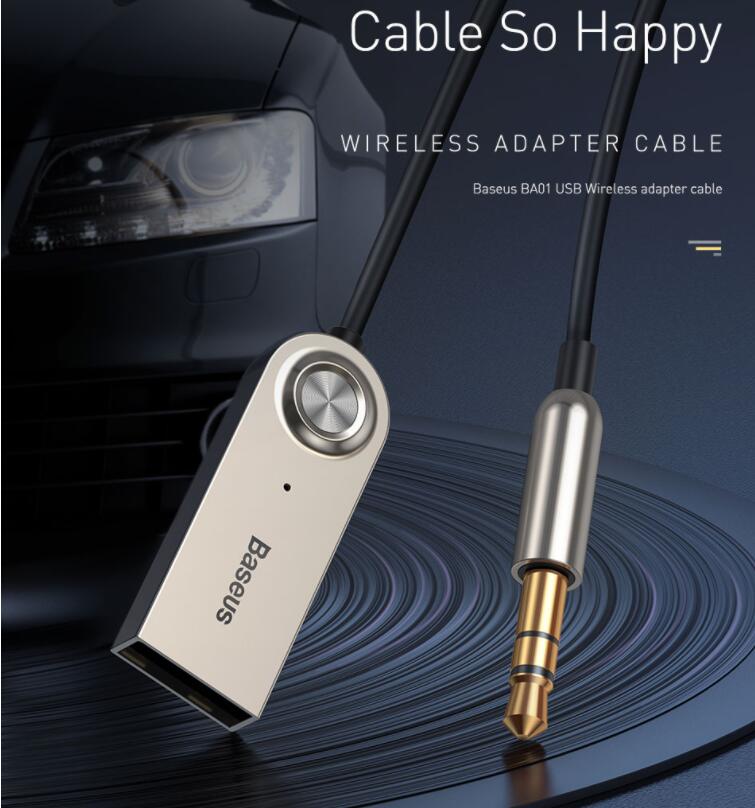 Aux Bluetooth adapter car 3.5mmhands free car kit audio transmitter automatic Bluetooth 5.0 receiver