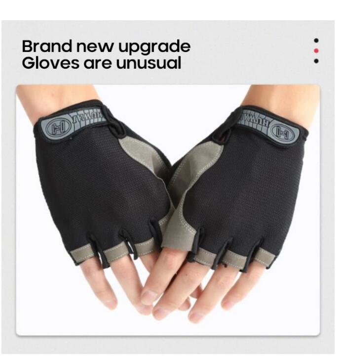 Half Finger Gloves for Men Women Gym Fitness Weight Lifting Building Workout Running Exercise