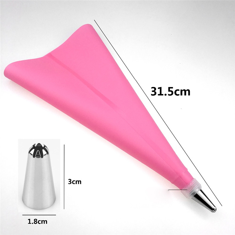 16Pcs/Set DIY Cake Icing Piping Cream Pastry Bag 14PCS Stainless Steel Nozzle Pastry Tips Cake Decorating Tool