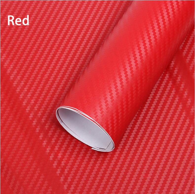 30cmx127cm 3D Carbon Fiber Vinyl Car Wrap Sheet Roll Film Car stickers and Decals Car Styling