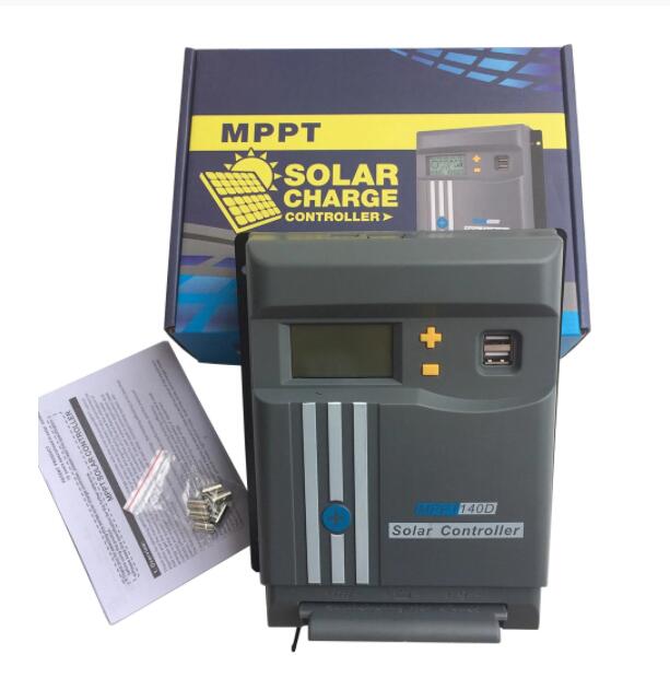 MPPT LCD Display 10A 20A 30A 40A  12V/24V Solar Panel Battery Regulator Charge Controller Dual USB