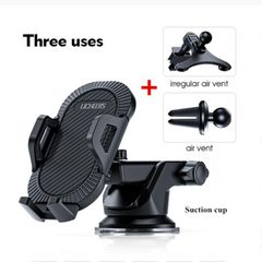 Sucker Car Phone Holder Mobile Phone Holder Stand in Car No Magnetic GPS Mount Support Black 3 in 1 chuck