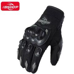 New Arrivals Motorcycle Gloves Motorcycle Gloves Breathable Full Finger Racing Gloves Outdoor Sports Protection Riding Cross Dirt Bike Gloves Guantes Moto Black L