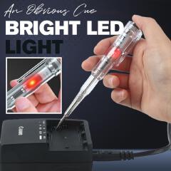 Beeming dual light high brightness electric pen Voltage Detector Electroprobe Voltage Detector Pen（Send 3 batteries） Circuit Tester Electric Alert Tester Volt Test Pen Plastic Handle Home Electr