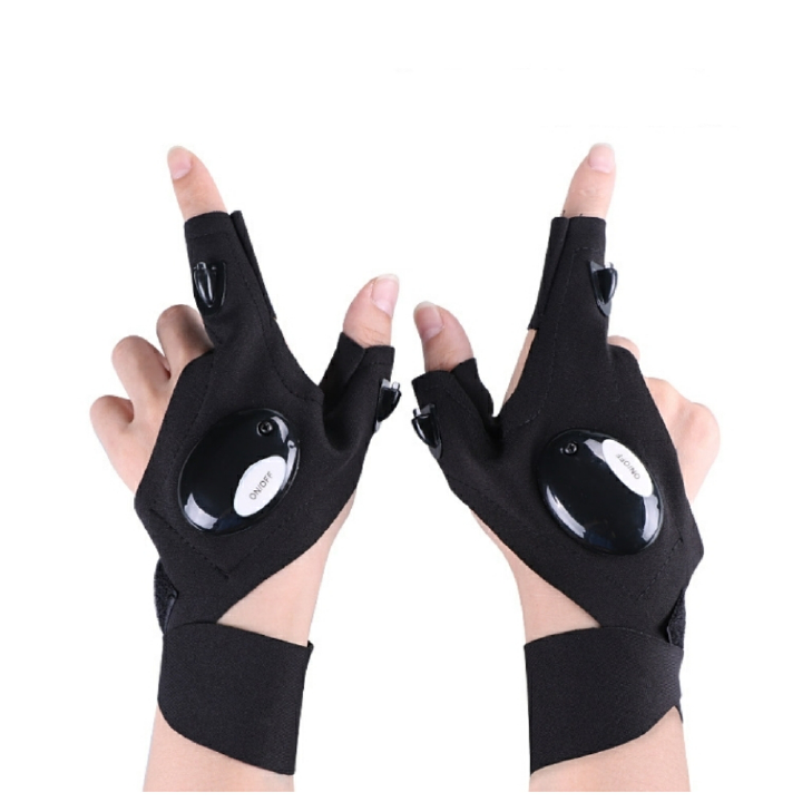 Night Light Fingerless Glove Waterproof Led Fishing Gloves Camping Hiking Survival Rescue Multi Light Tool Outdoor Tool