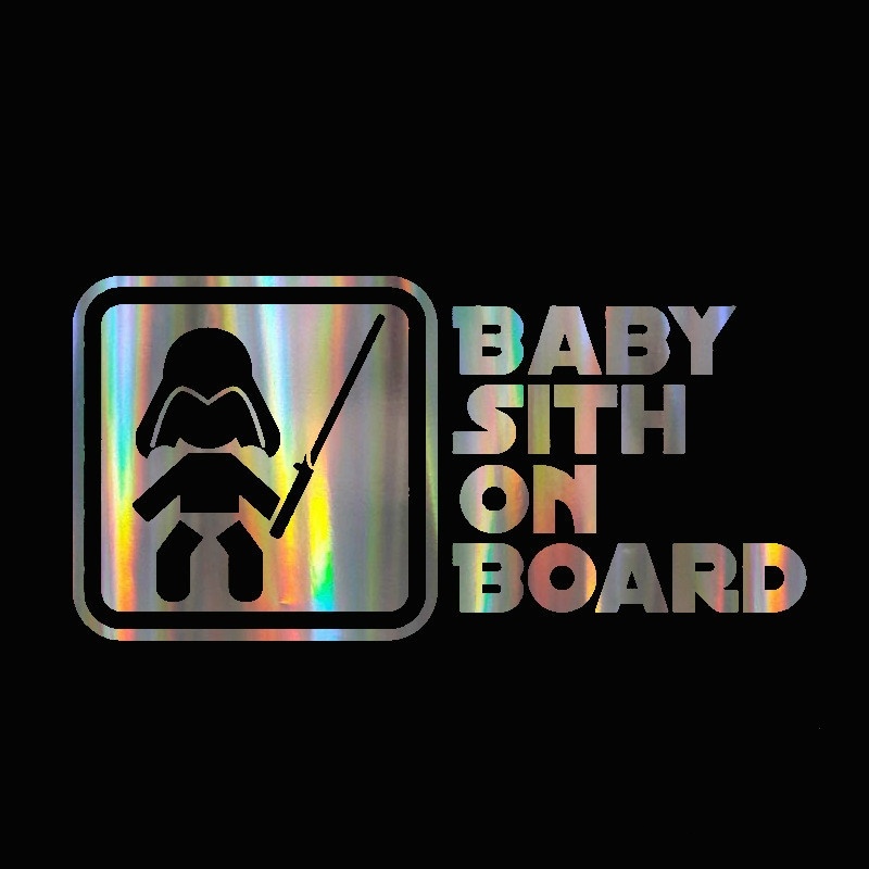 Baby on Board Laser Car Reflective Decor Sticker 18 X 9 Cm (7&quot; X 3.5&quot;)
