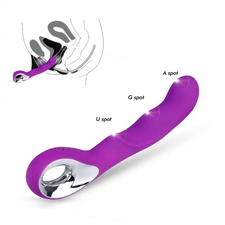Women G-Spot Vibrator USB Rechargeable Wand Discreet Dildo Handhold Clit Vagin Massager Sex Toy Adult Gift For Ladies Girlfriend Wife