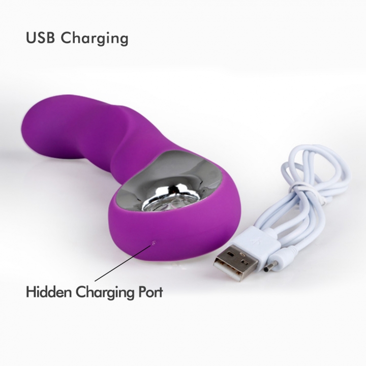 Women G-Spot Vibrator USB Rechargeable Wand Discreet Dildo Handhold Clit Vagin Massager Sex Toy Adult Gift For Ladies Girlfriend Wife