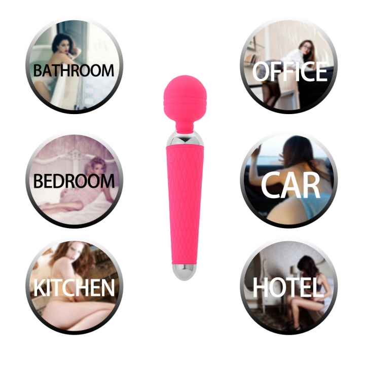 Wand Massager Rechargeable Handheld Cordless Portable Body Vibrator For Women Men Adult Toy for Sex Muscle Relax Valentine Gift Girlfriend Wife