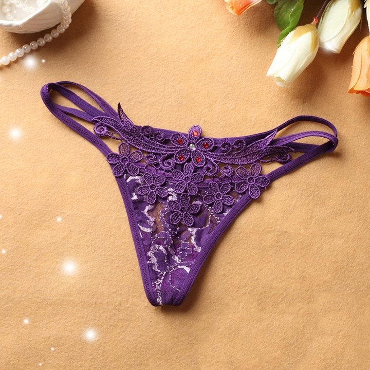 Women's Sexy Thong See-Through G-String Bikini Mesh Panties Underwear Gift For Women KZ6294