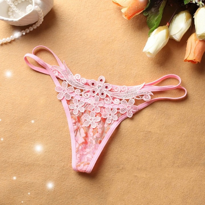 Women's Sexy Thong See-Through G-String Bikini Mesh Panties Underwear Gift For Women KZ6294