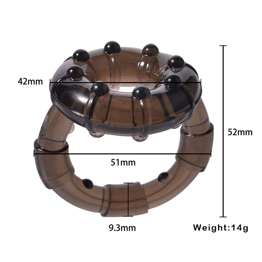 Elastic Cock Ring Testicle Scrotum Restraint Prolonged Intercourse Sex Toy for Men