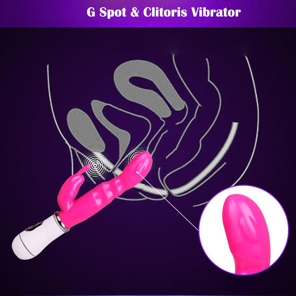 Classic G Spot Rabbit Vibrator 12 Vibrating Modes Vagina Clitoris Stimulator for Women Adult Sex Toy