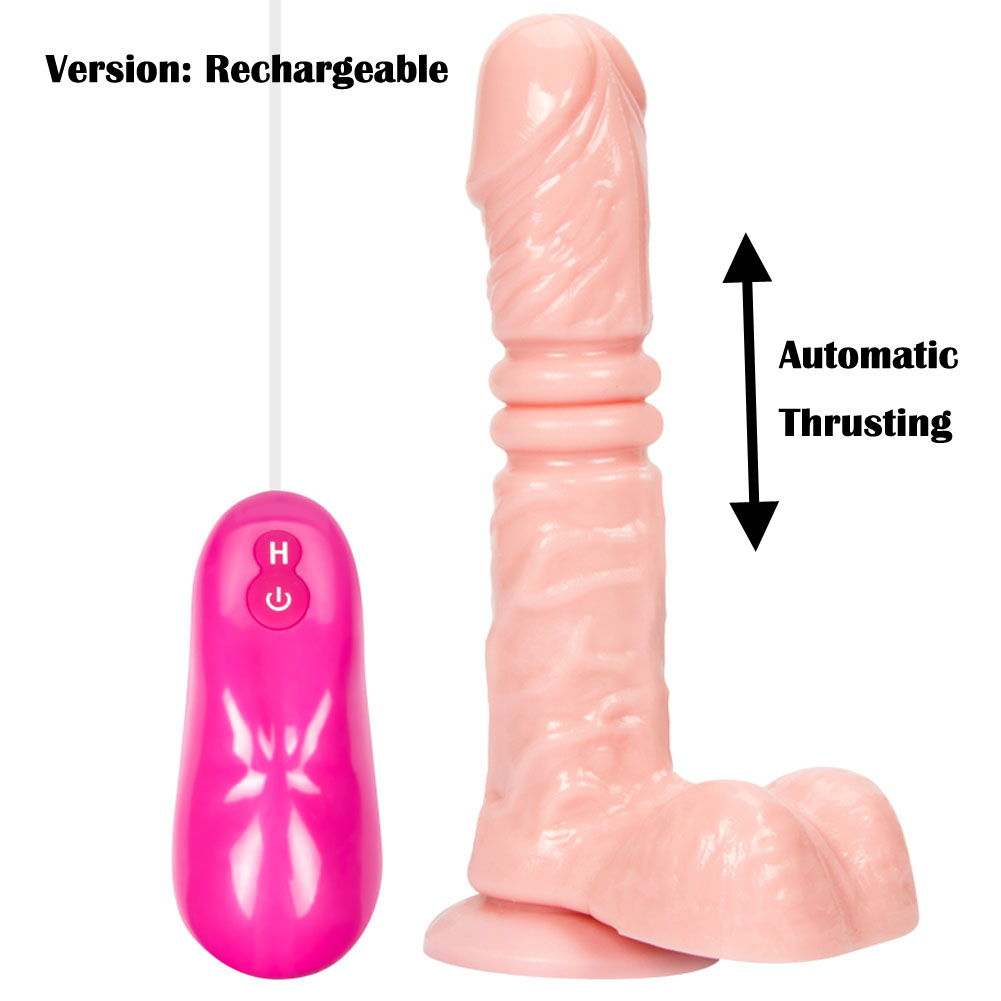 Powerful Thrusting Dildo Vibrating Realistic Large Silicone G-Spot Vibrator Adult Sex Toys For Women Valentine Gift for Girlfriend Wife