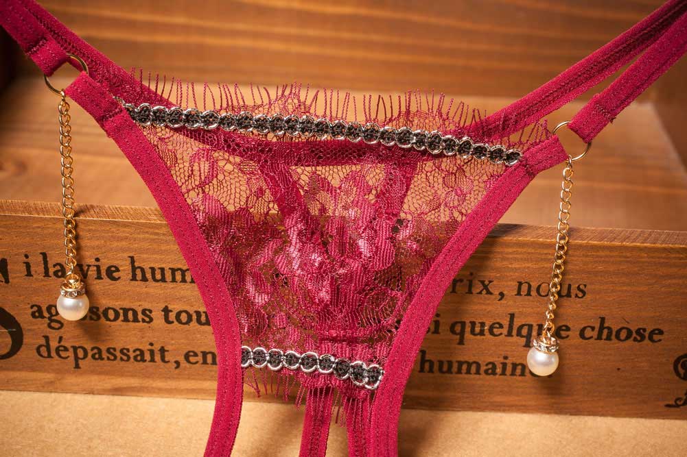 Women&apos;s Sexy Lace Crotchless G-String Underwear Cute Breathable Panties Perfect Gift For Ladies