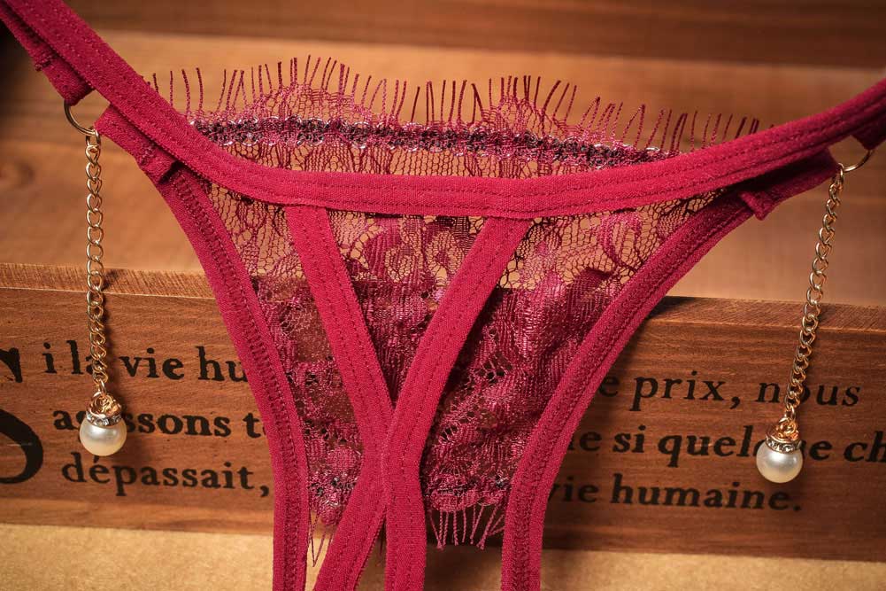 Women&apos;s Sexy Lace Crotchless G-String Underwear Cute Breathable Panties Perfect Gift For Ladies