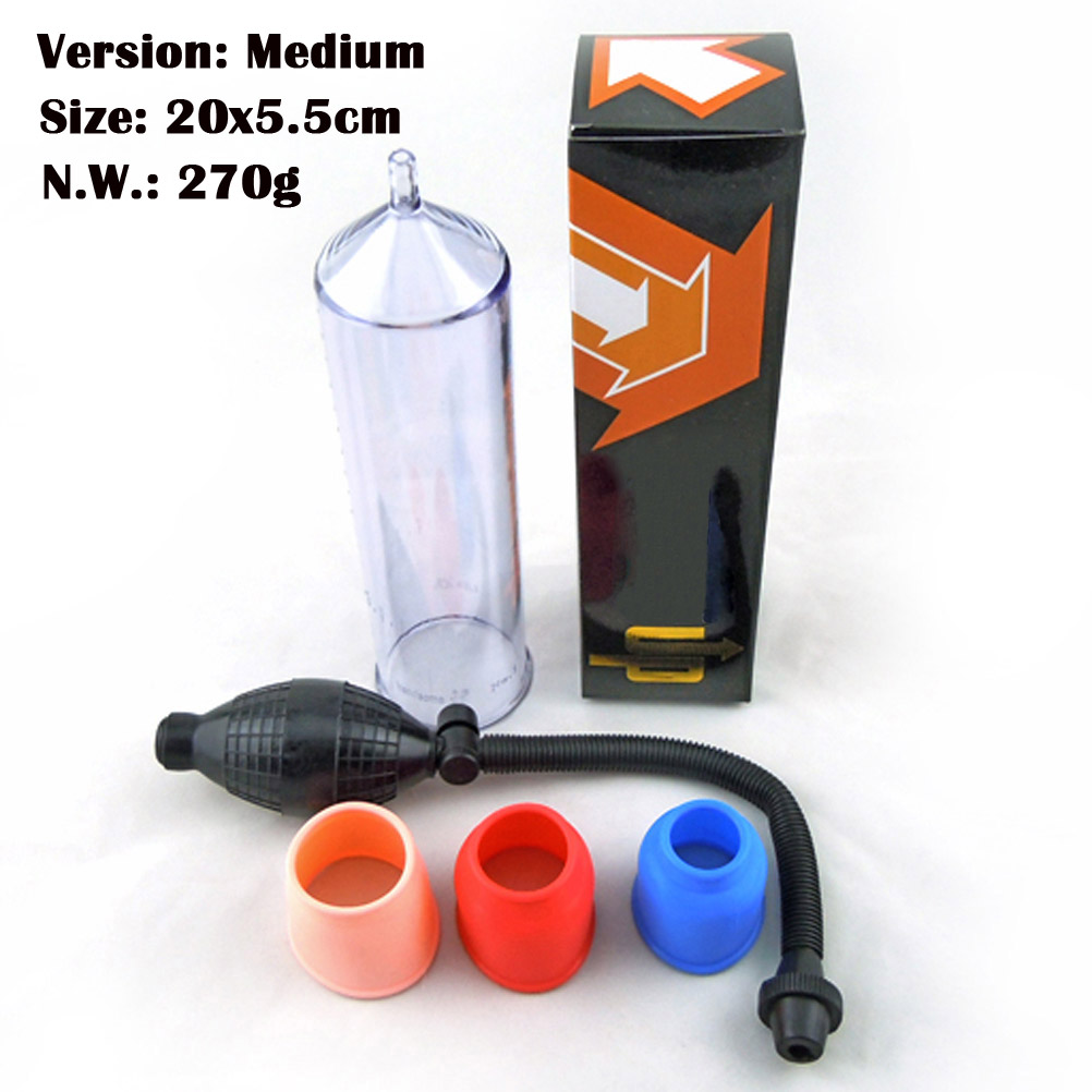Manual Penis Vacuum Pump Cock Extender Air Pressure Enlarger Device for Male Erection Adult Sex Toy for Men