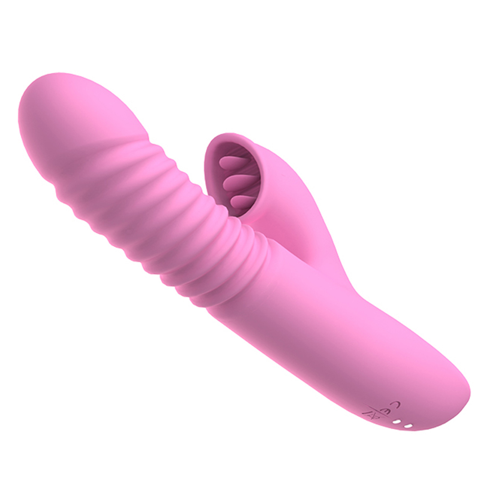 Women Thrusting G-spot Vibrator Licking Clitoris Heating Dildo USB Rechargeable Clit Vaginal Stimulator Waterproof Adult Sex Toys Valentine Gift for Girlfriend Wife