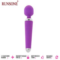 Wand Massager Rechargeable Handheld Cordless Portable Body Vibrator For Women Men Adult Toy for Sex Muscle Relax Valentine Gift Girlfriend Wife Purple