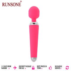 Wand Massager Rechargeable Handheld Cordless Portable Body Vibrator For Women Men Adult Toy for Sex Muscle Relax Valentine Gift Girlfriend Wife Pink