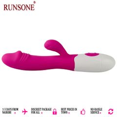 Upgraded Vibrator Powerful G Spot Silicone Dildo Vagina Clit Stimulator Adult Sex Toys for Women Rose Red Normal