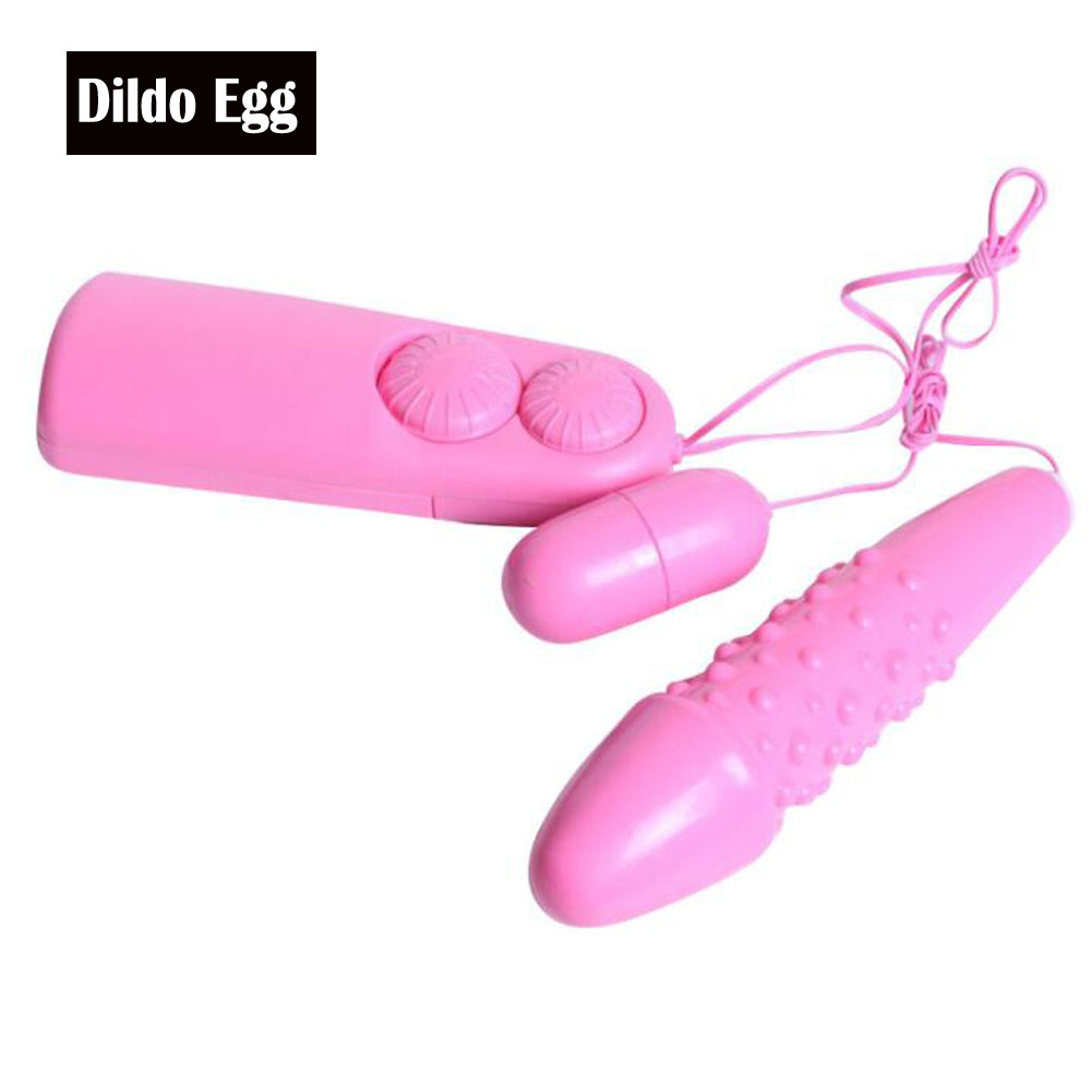 Powerful Bullet Egg Vibrator Clit Stimulator Dildo Adult Sex Toys For Women Options of Single or Dual-Eggs or Dildo-Egg
