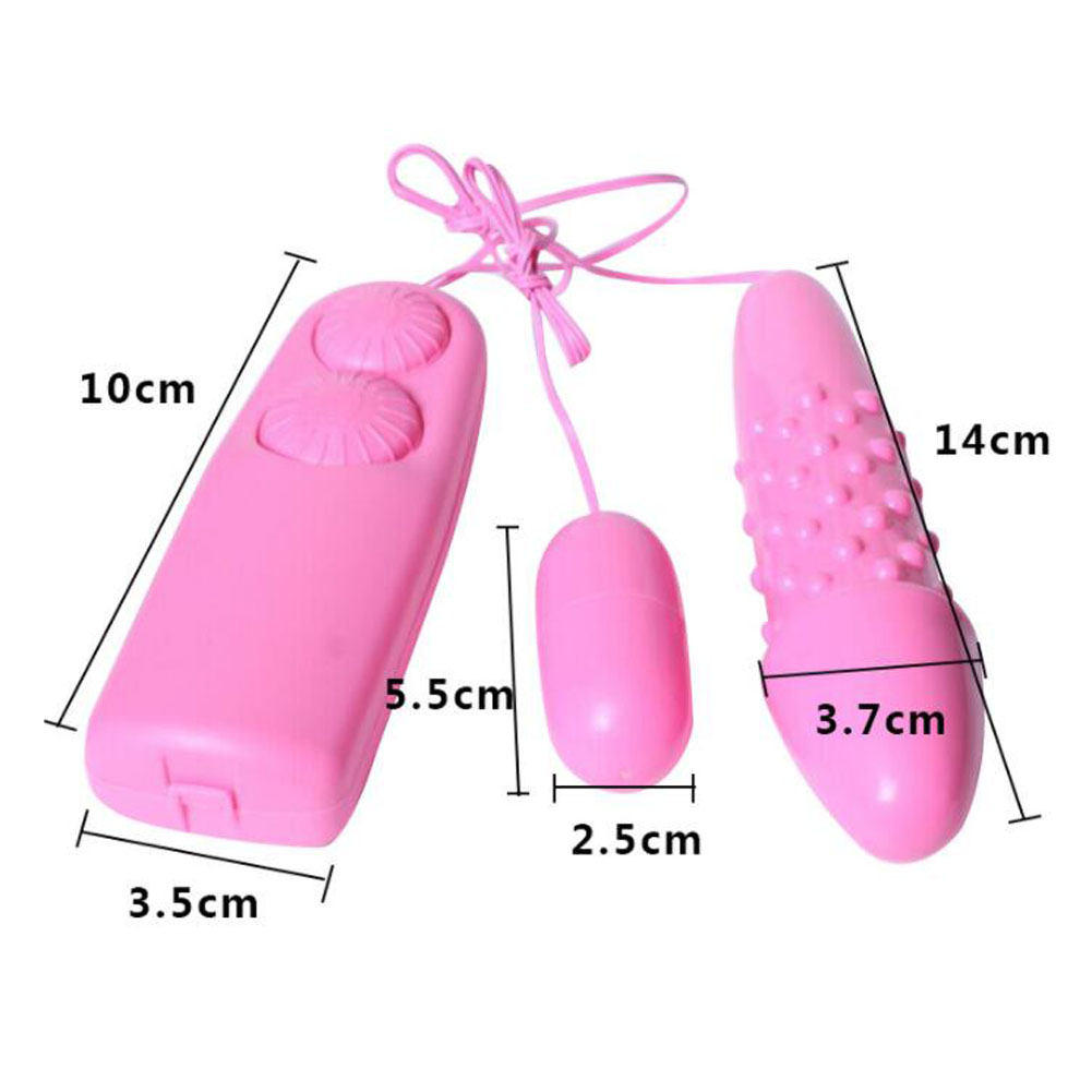 Powerful Bullet Egg Vibrator Clit Stimulator Dildo Adult Sex Toys For Women Options of Single or Dual-Eggs or Dildo-Egg