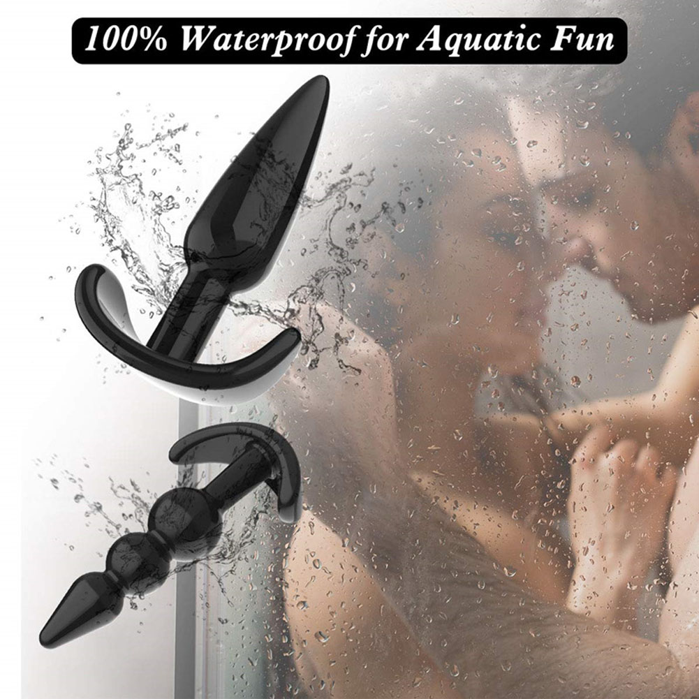 4pcs Pack Anal Plugs Silicone Butt Dildo Anus Beads Trainer Sensuality Adult Sex Toys Gifts for Men Women Partner