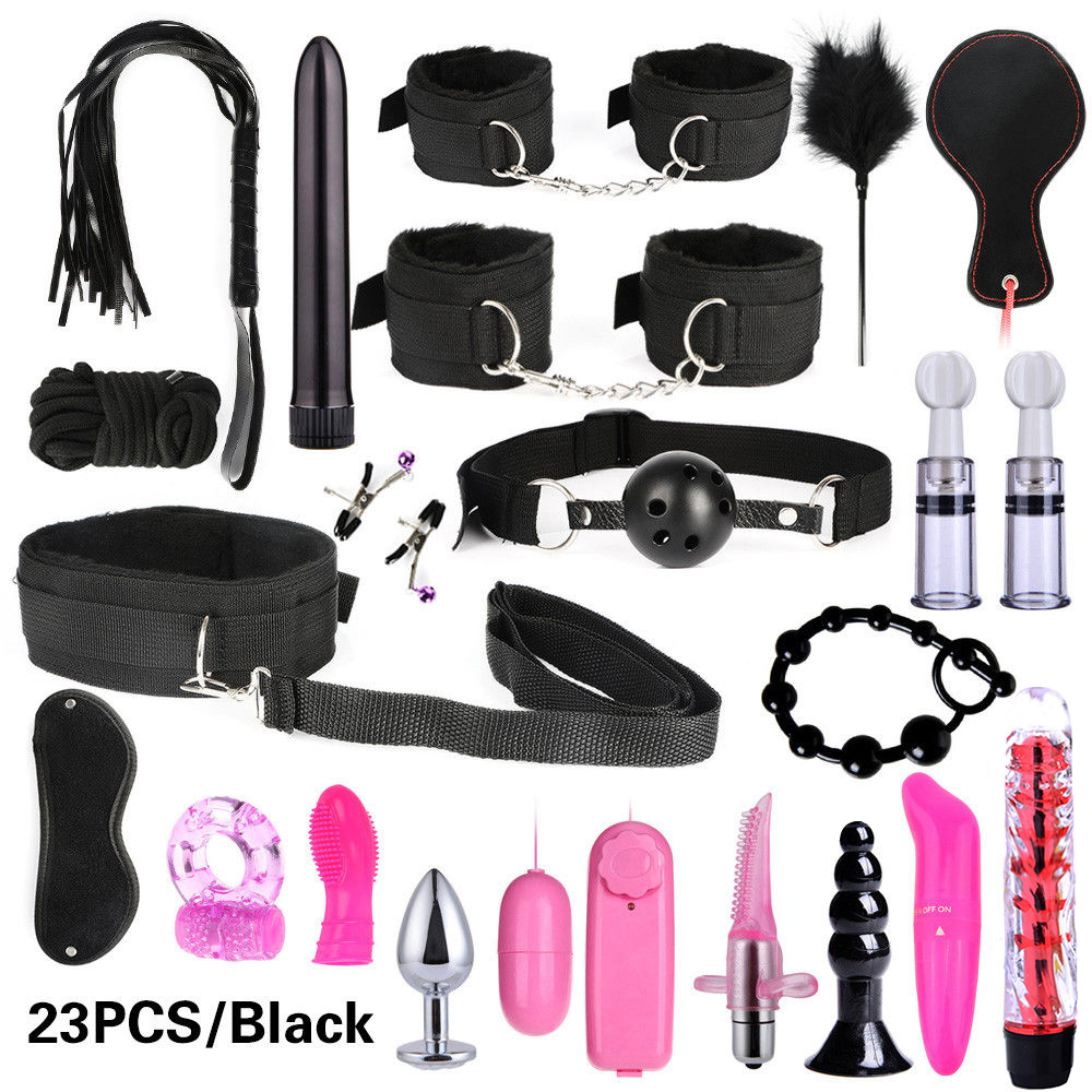 Sex Bondage BDSM Leather Restraints Adult Sex Toys Fetish Game Tool 26/17/15/13/10/7pcs Pack