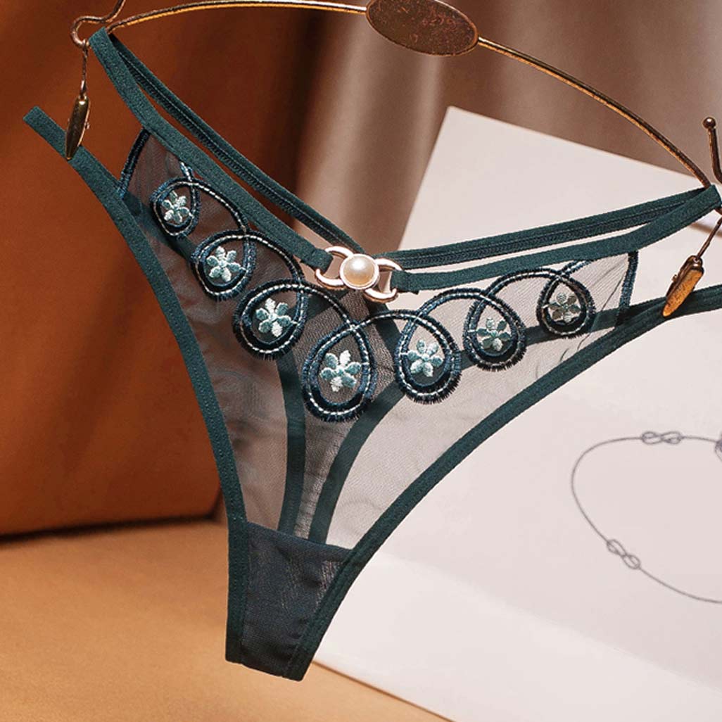Women&apos;s 2 Styles Pack Cute Lingerie Thong Underwear G-String Panties Gift For Girlfriend