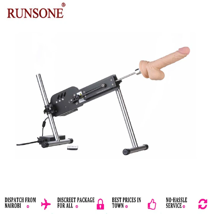 Automatic Adult Sex Electric Machine with Remote Control Stable Massage Love Gun Viginal Anal Play Realistic Thrusting Powerful Dildo for Single Couples Men Women