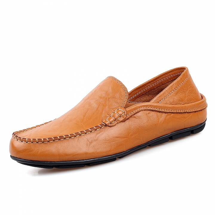 Luxury Casual Leather Shoes Men Loafers Wedding Genuine Leather Flat Shoes Business Driving Shoes