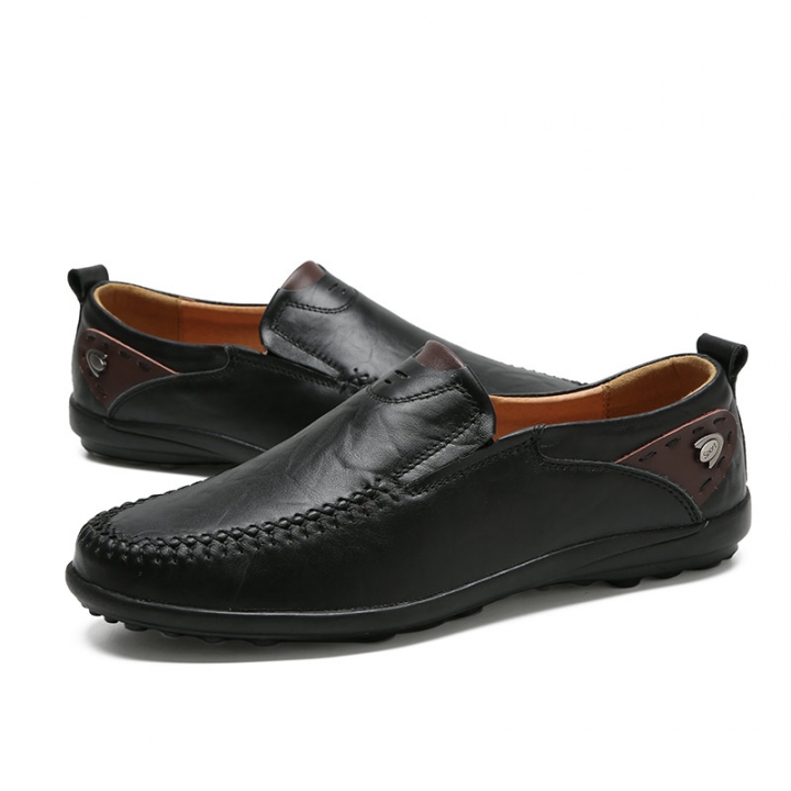 Men Casual Driving Shoes Business Genuine Leather Shoes Fashion Boat British Oxford Shoes Loafers