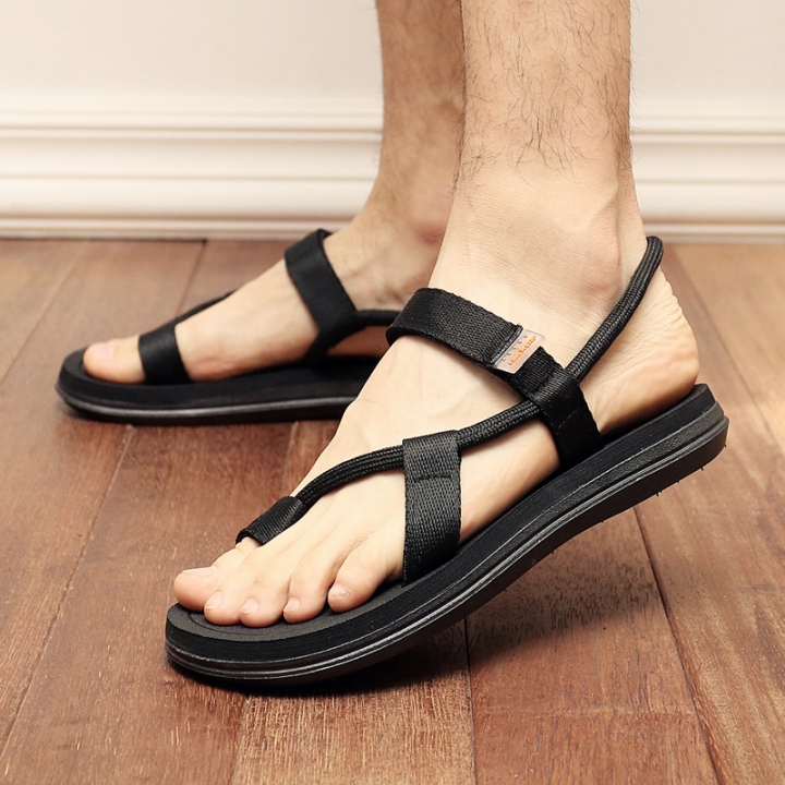 New Summer Beach Shoes Men Sandals Roma Leisure Breathable Canvas Sandals Casual Flip Flops Slippers