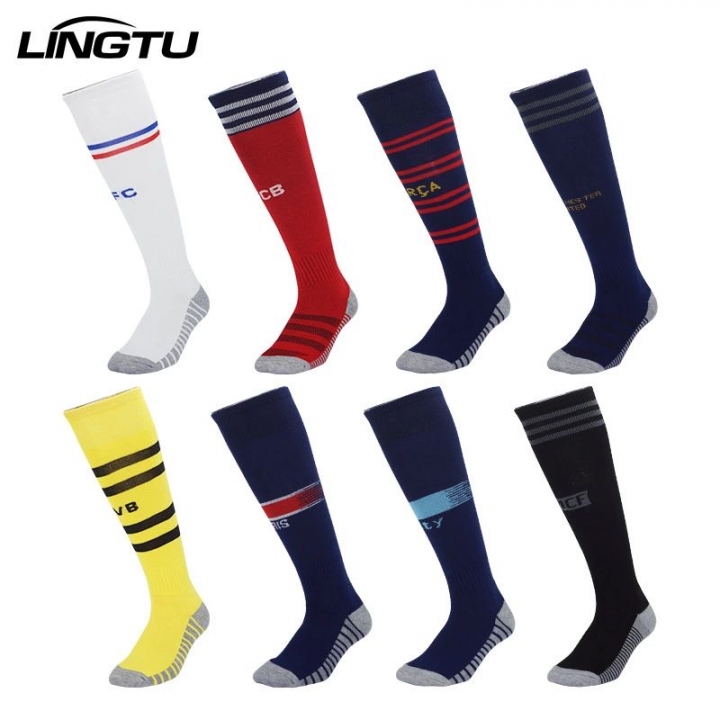 2pair Champions League Football Socks Men Kids Training Quick-dry Soccer Socks Non-slip Stockings