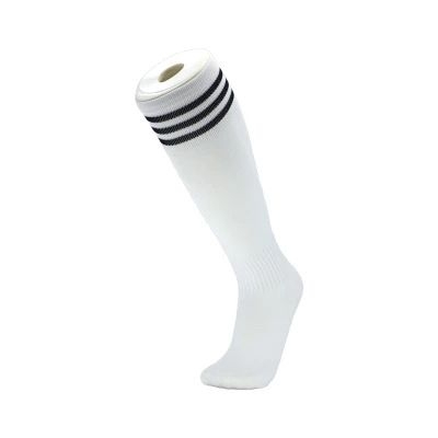 3pairs Men Thin Three Bars Football Socks Kids Spring Cotton Sport Socks Adult Knee Stripe Stockings