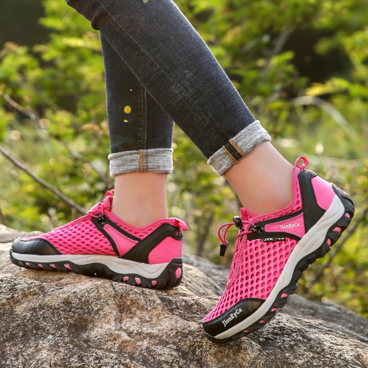 Spring Men Women Climbing Shoes Couple Non-slip Breathable Hiking Shoe Wearable Trekking Sport Shoes