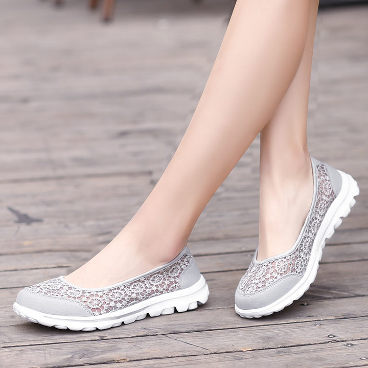 Women Casual Breathable Sandals Fashion Comfortable Lace Walking Shoes Summer Leisure Sport Shoes