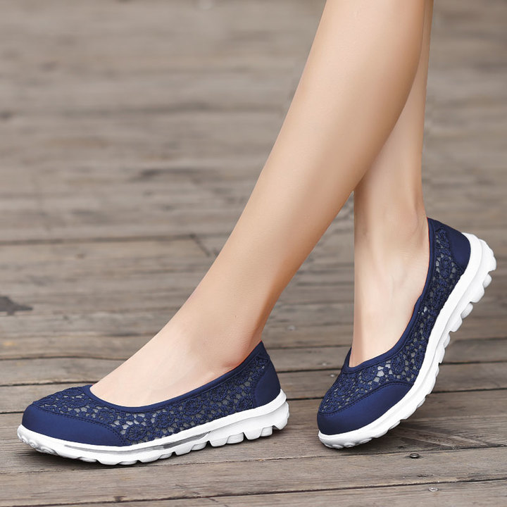 Women Casual Breathable Sandals Fashion Comfortable Lace Walking Shoes Summer Leisure Sport Shoes